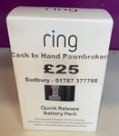 Ring Rechargeable Battery - Quick Release Battery Pack - Sealed!!