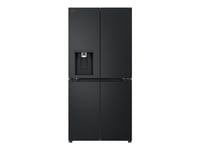 Lg Gml861eppe - Kylskåp/Frys - Nedre Frys Med Fransk Dörr Med Isbehållare, Vattenbehållare - Wi-Fi - Bredd: 83.5 Cm - Djup: 73 Cm - Höjd: 178.7 Cm - 506 Liter - Klass E - Essence Matte Black