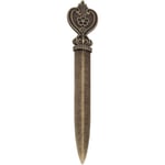 Bärbar vintage brevkniv i metall (c-stil) 1 st