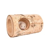 mementoy Wooden Tunnel Tube Natural Chew Toy For Pet Dwarf Hamster Rat Gerbil Mice Chinchilla Guinea Pig Squirrel Small Animal