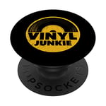 Vinyl Junkie Audio Music Record Player LP Retro Vintage DJ PopSockets Swappable PopGrip