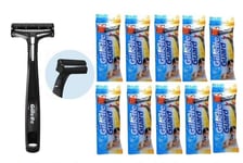 Gillette Guard Razors 10x and 10 Cartridges Safety Travel Razor Men Free Ship