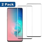 2 st hög kvalitet  heltäckande plexiglas för Samsung s10 E
