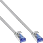 InLine® Flat Patch Cable U/FTP Cat.6A TPE Halogen- Grey 7.5 m