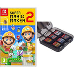 Super Mario Maker 2 (Nintendo Switch) & Amazon Basics Game Storage Case for Nintendo Switch - Black