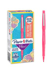Paper Mate Flair filtspetspennor | Mediumspets (0.7mm) |Rosa| 12 stycken