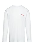 Long Sleeve T-Shirt Tops T-shirts Long-sleeved T-shirts White Hugo Kids