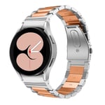 Full Fit Metallarmband Galaxy Watch 6 44mm silver/roséguld