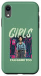 Coque pour iPhone XR Même les filles peuvent jouer – Femme Gamer Fan