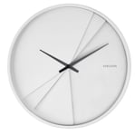 Karlsson KA5849WH Layered Lines Vit väggklocka 30 cm