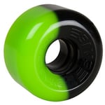 Street Snakes 2 tone 62mm Roller Skate Wheels - Green/Black