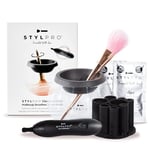 STYLPRO Premium Electric Makeup Brush Cleaner & Dryer Machine including Spinning Device & Professional Brush Cleanser Solution, Fits Most Brushes, Clean and Dry Brushes in Seconds, Award Winning…