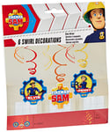 amscan 9902183 – Décorations de fête à Suspendre Sam Le Pompier – Lot de 6