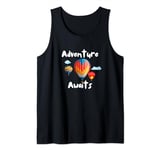 Adventure Awaits Shirt Ballooning Pilot Hot Air Balloon Tank Top