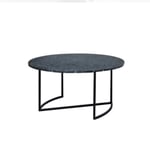 lyng Ljå sofabord er et bord med slank, svart pulverlakkert stålramme og bordplate i 6 varianter. Bordet kommer to størrelser.</p> ygg&lyng Sofabord Ø: 80, Larvikitt 4602L