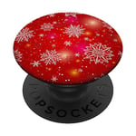 Red Christmas Ornament Pop Socket for Phone Gifts Christmas PopSockets Swappable PopGrip