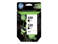 HP 339 - Pack de 2 - 21 ml - noir - originale - cartouche d'encre - pour Deskjet 69XX; Officejet 6310, K7100, K7103; Photosmart 25XX, 8050, 8750, D5160, Pro B8350