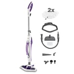 Polti Vaporetto SV440_Double Steam Mop with Handheld Cleaner (UK Version), Vaporforce Brush, Kills and eliminates 99.9% * of viruses, Germs and Bacteria, 15 in 1
