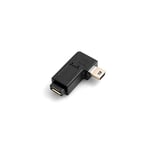 System-S 54042542 Micro USB Femelle vers Mini USB Mâle coudée 90 ° degrés Angle Gauche winkelstecker Adaptateur