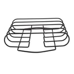 Grille a cotes de barbecue en fer antiadhesif pour barbecue, grille noire pour steak, cotelettes d'agneau en plein air