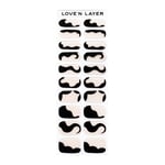 Love'n Layer Abstraction Night Black Självhäftande nagellack
