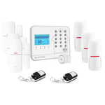 Kit alarme maison connectée sans fil wifi box internet et gsm futura blanche smart life Lifebox kit3