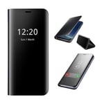 Galaxy S24 Ultra Fodral Smart View med Touch-funktion svart