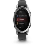 Montre connectée Garmin fenix E AMOLED 47 mm Stål Silver med Graphite armband