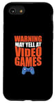 Coque pour iPhone SE (2020) / 7 / 8 L'avertissement de jeu vidéo peut crier aux jeux vidéo