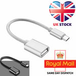 Usb Type C Male Plug To Usb Female Otg Cable Lead Adapter Android Tablet Phone