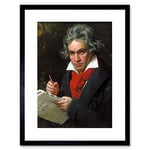 Wee Blue Coo Stieler Composer Ludwig Van Beethoven Framed Wall Art Print