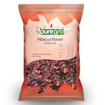 Puregro Hibiscus Flowers Whole Dried | 1kg | Pack of 1 | Hibiscus Tea Infusion | Flor de Jamaica | Dried Sorrel | Quality Ingredient for Brewing & Distilling