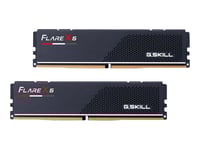 G.Skill Flare X5 - DDR5 - sats - 64 GB: 2 x 32 GB - DIMM 288-pin låg - 1500 MHz / PC5-24000 - CL36 - 1.35 V - ej buffrad - on-die ECC - mattsvart