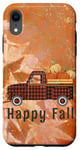 iPhone XR Happy Fall Farm Truck Pumpkin Harvest Autumn Fall Leaves Case