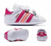 Adidas Kids Toddlers Superstar Baby Trainers Retro Sneakers White/pink