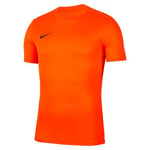 Nike Park VII Jersey SS Maillot Homme, Safety Orange/Black, FR : L (Taille Fabricant : L)