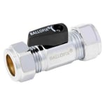 Broen Ballofix Kulventil rak mini klämring-klämring 15 mm x 12