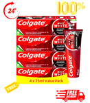 Colgate Max White Charcoal Whitening Toothpaste 75ml- 1 &4 Pack