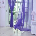jieGorge 1 PCS Pure Color Tulle Door Window Curtain Drape Panel Sheer Scarf Valances, Home Decor for Easter Day (I)