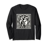 Chicago Flapper Art Deco 1920s Musical Theatre Vintage 20s Long Sleeve T-Shirt