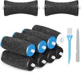 Jorest 10Pcs Replacement Rollers Compatible with Scholl Velvet Smooth, 2 Shapes