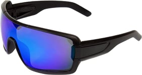 Fladen Goggle UV400 polariserande solglasögon svart, blå lins