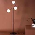 Venture Home Golvlampa Marsan Floor Lamp - Black / White glass 17023-001