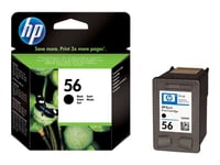HP 56 - 19 ml - noir - originale - cartouche d'encre - pour Deskjet 51XX; Officejet 42XX, 56XX, J5508, J5520; Photosmart 7550; psc 1110, 12XX, 13XX