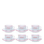 La Pavoni - Kaffekoppar 18 cl 6-pack Vit