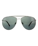 Lacoste Mens Luxurious Aviator Polarized Sunglasses - Grey, Size: 59x14x140mm Metal - Size 59x14x140mm