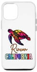 Coque pour iPhone 12/12 Pro Rincon Beach Turtle California Vacances Voyage en famille assorti