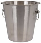 New Brushed Stainless Steel Silver Ice Bucket Wine Cooler Champagne Cooler  