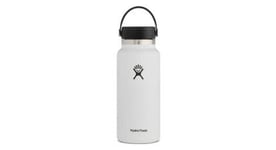 Bouteille hydro flask wide mouth with flex cap 946 ml blanc