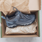 Keen Targhee III Waterproof Walking Hiking Shoes Trainers Womens Grey/Blue UK 6.